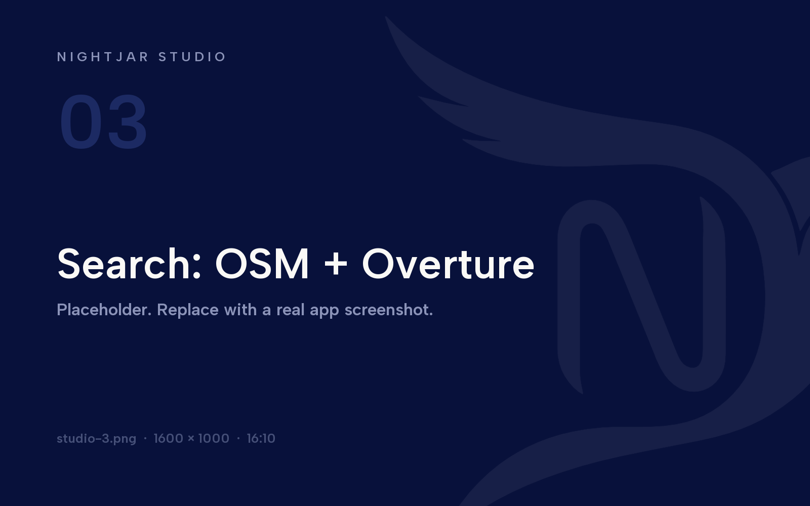 Searching places across OpenStreetMap and Overture data